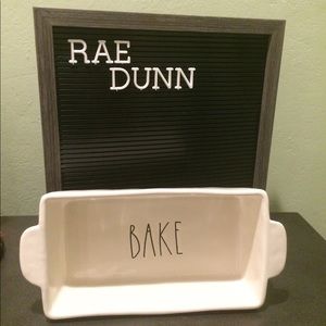 Rae Dunn typewriter BAKE bread  loaf pan new ✨